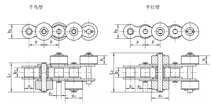 Stainless Steel Side Big Roller Chain